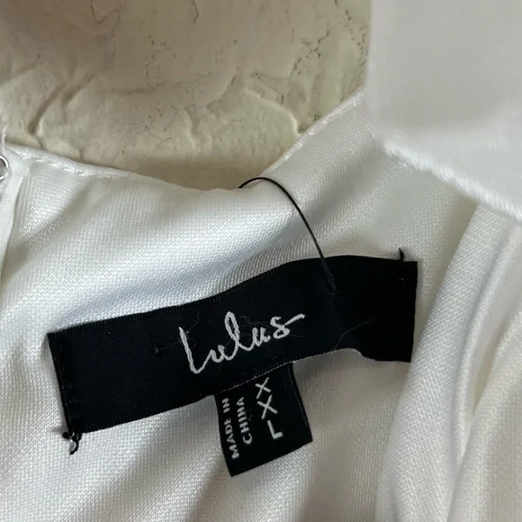 Lulu's Effortlessly Sweet White Tulle 3D Floral Tie-Strap Midi Dress - Picture 13 of 14